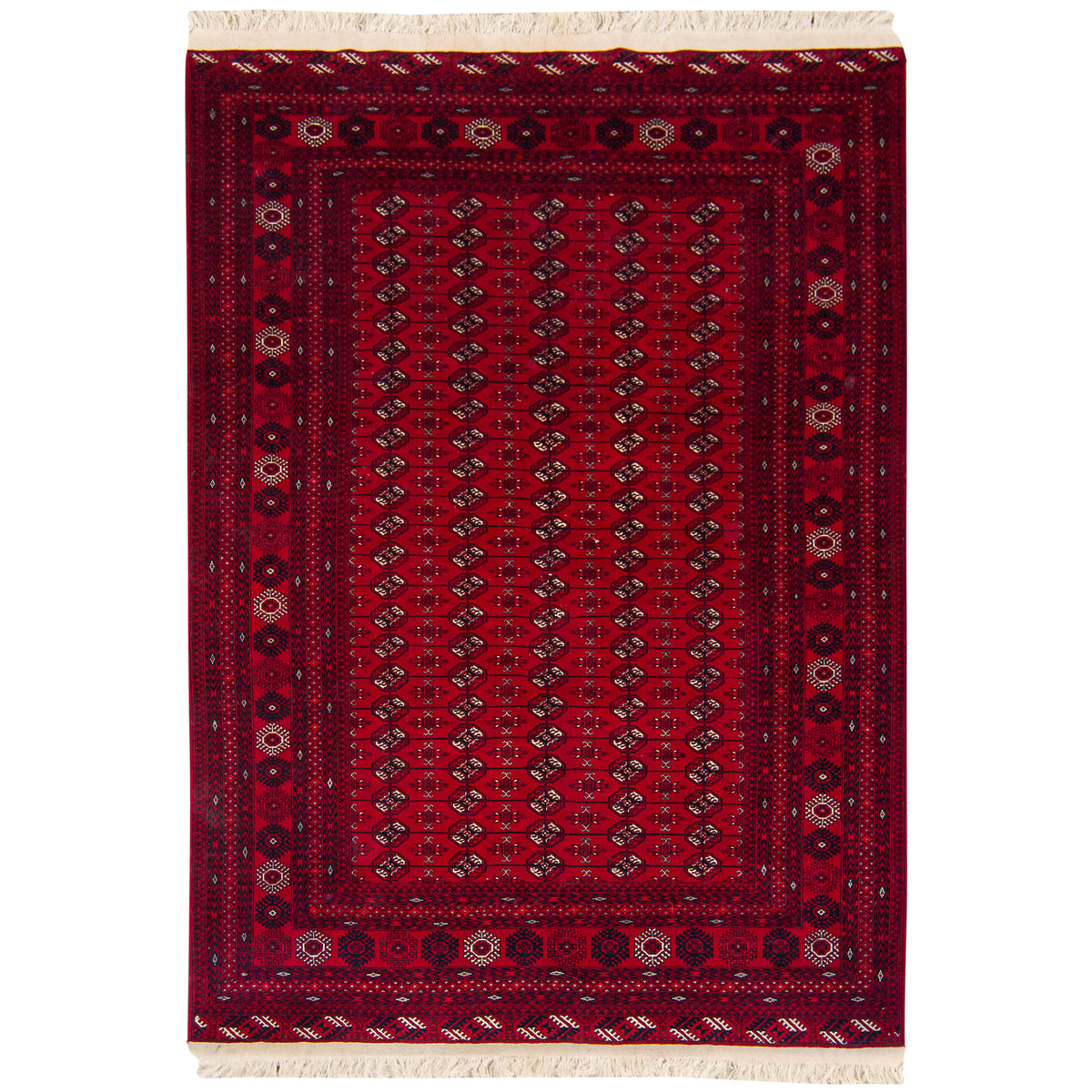 Fine Hand-knotted Traditional Turkman 197cm x 277cm