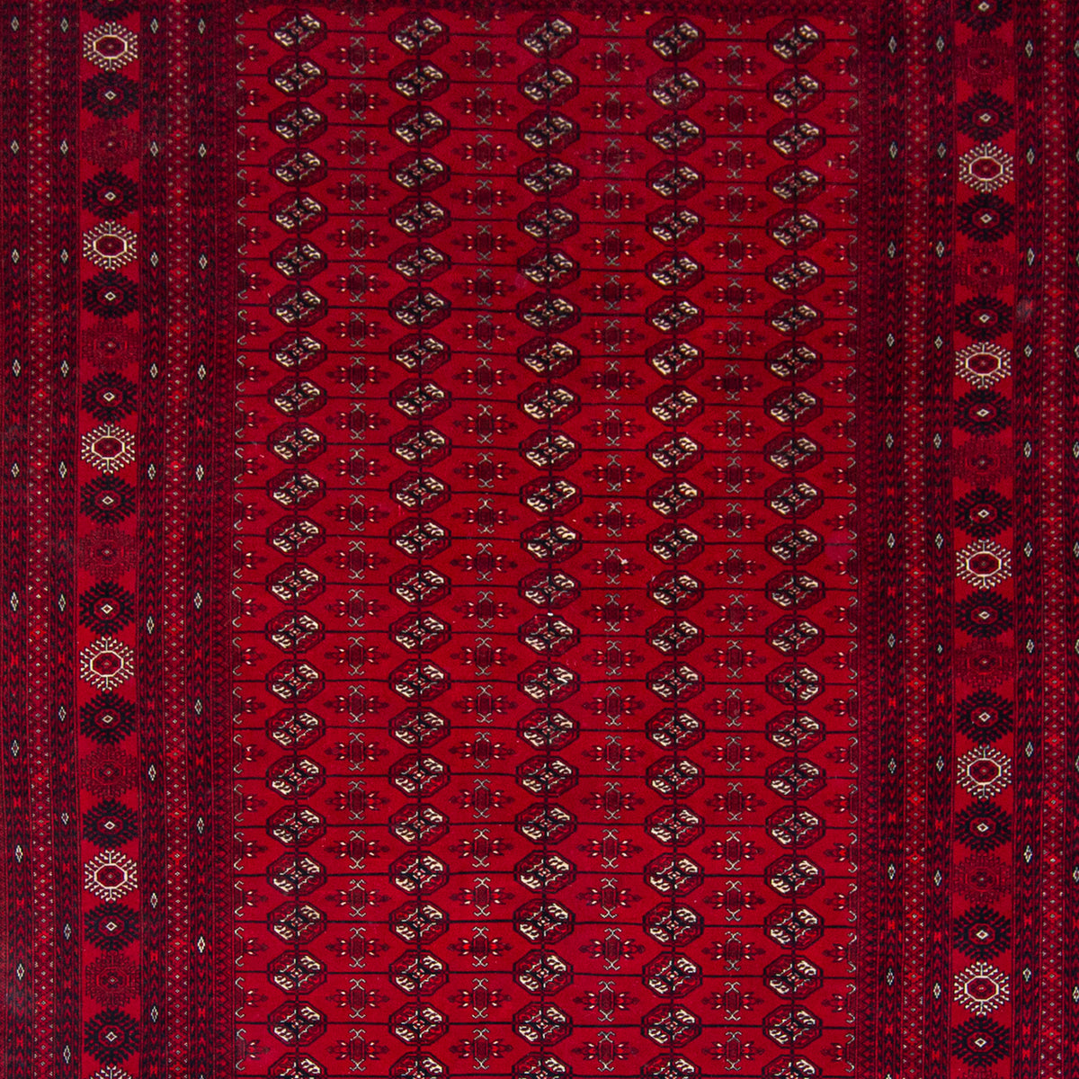 Fine Hand-knotted Traditional Turkman 197cm x 277cm