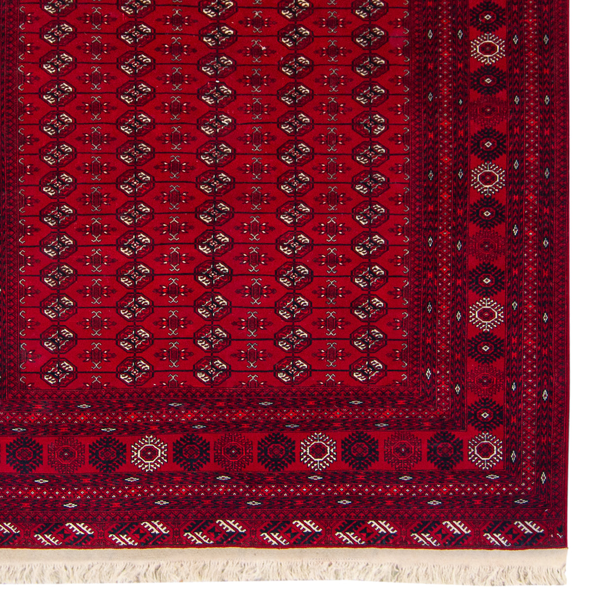 Fine Hand-knotted Traditional Turkman 197cm x 277cm