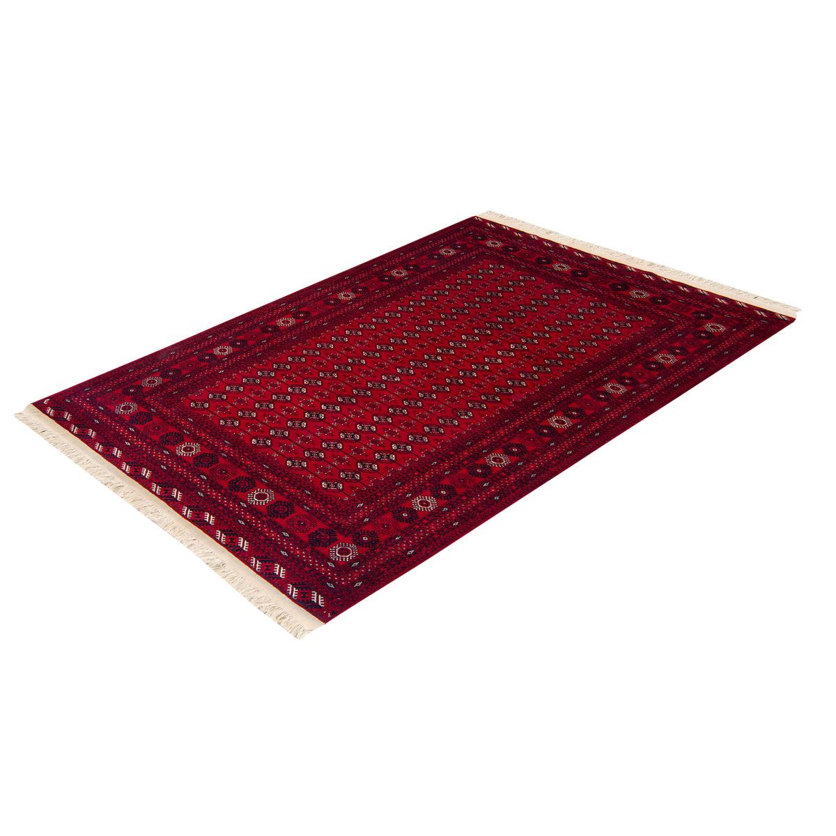 Fine Hand-knotted Traditional Turkman 197cm x 277cm