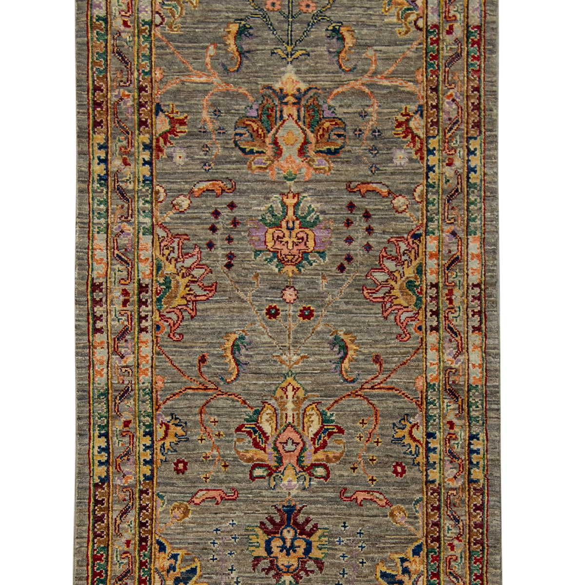 Fine Hand-knotted Nomad Bloom Wool Runner 82cm x 241cm