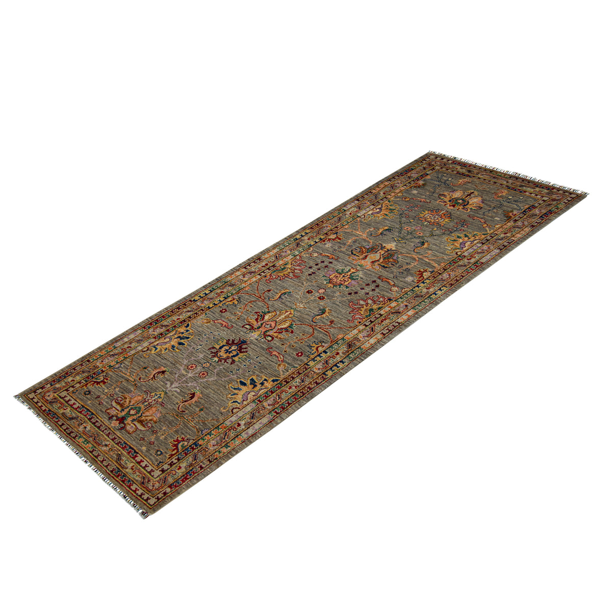 Fine Hand-knotted Nomad Bloom Wool Runner 82cm x 241cm