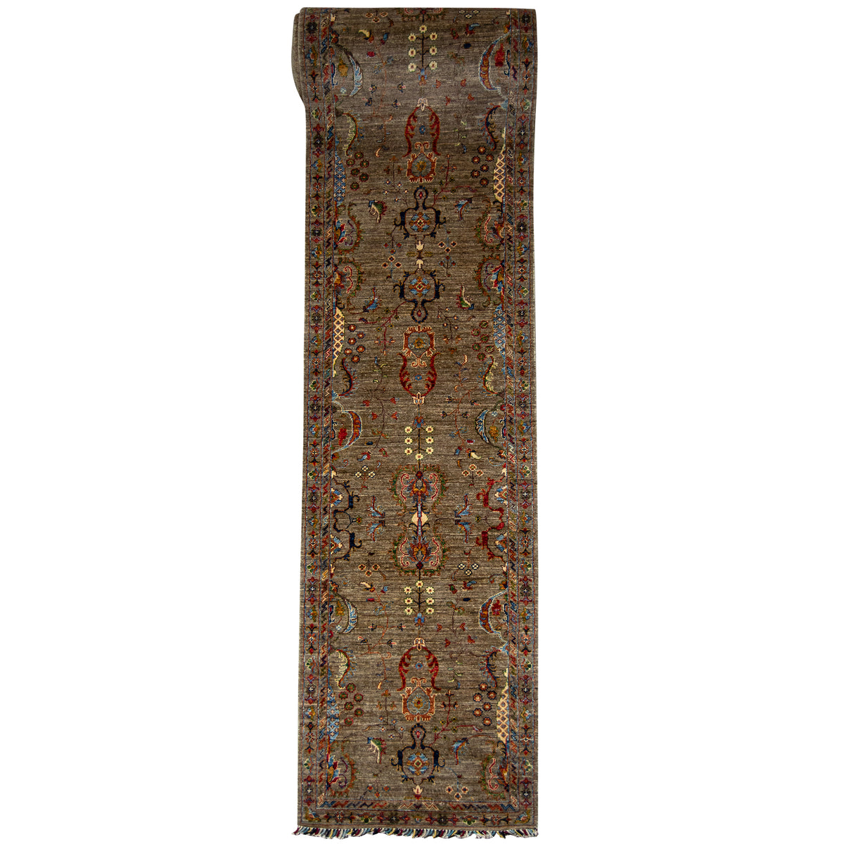 Fine Hand-knotted Nomad Heritage Wool Runner 86cm x 954cm