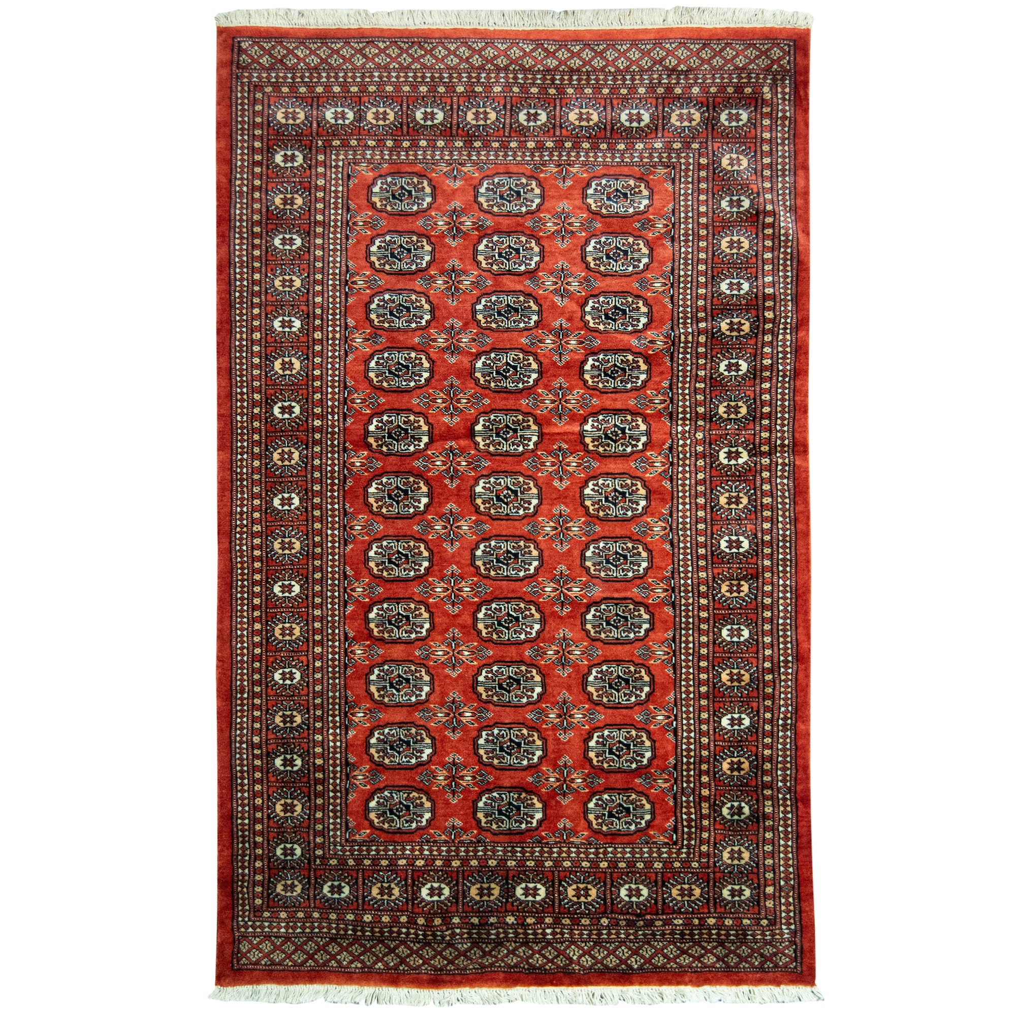 Fine Hand-knotted Wool Bokhara Rug 127cm x 185cm