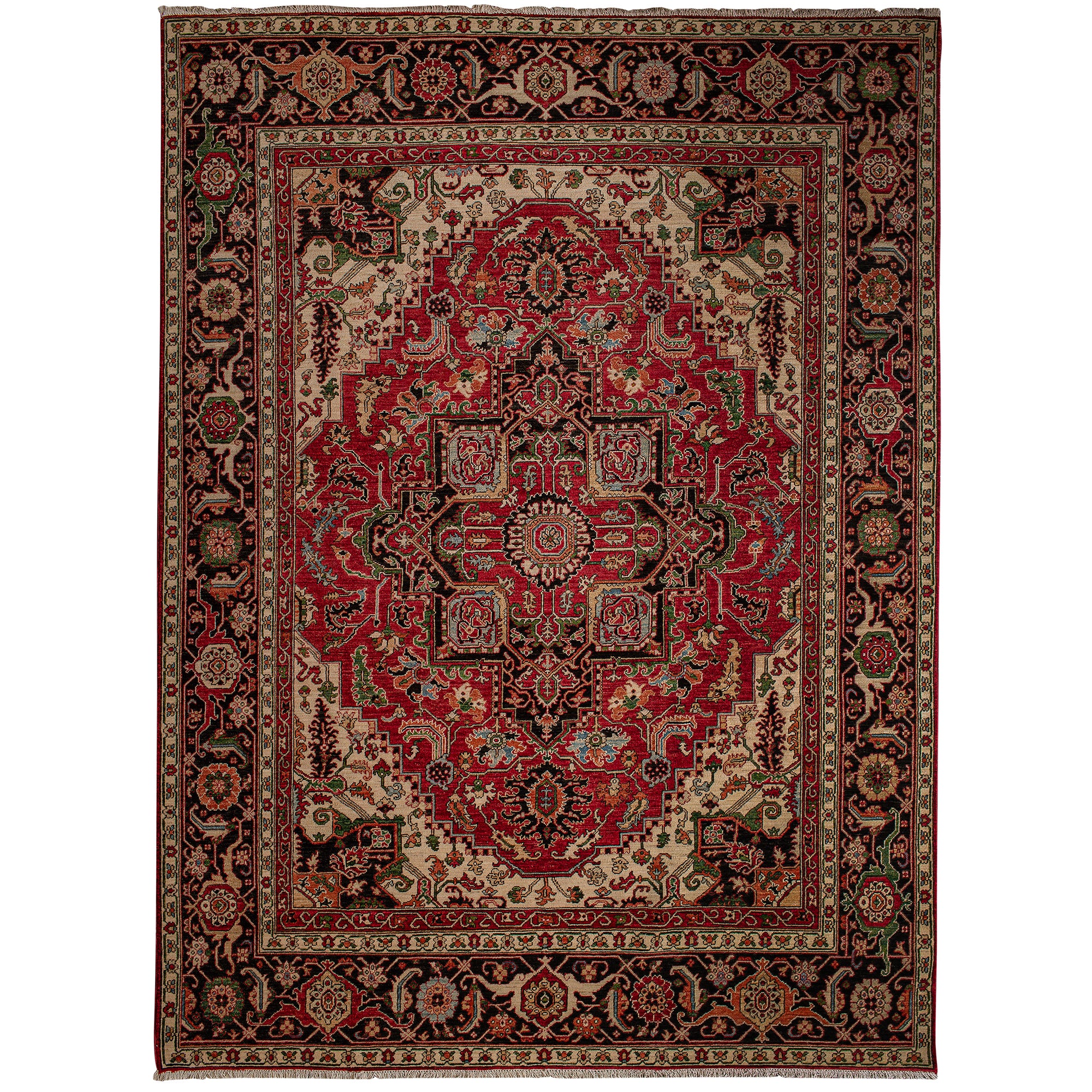 Fine Hand-knotted Wool Traditional Rug 241cm x 298cm
