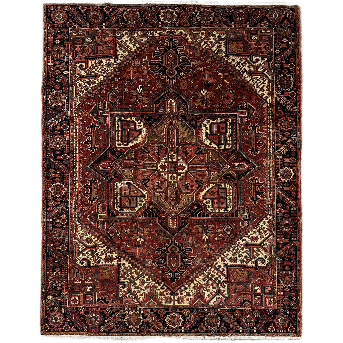 Fine Hand-knotted Wool Gravan (Heriz) Persian Rug  260cm x 334cm