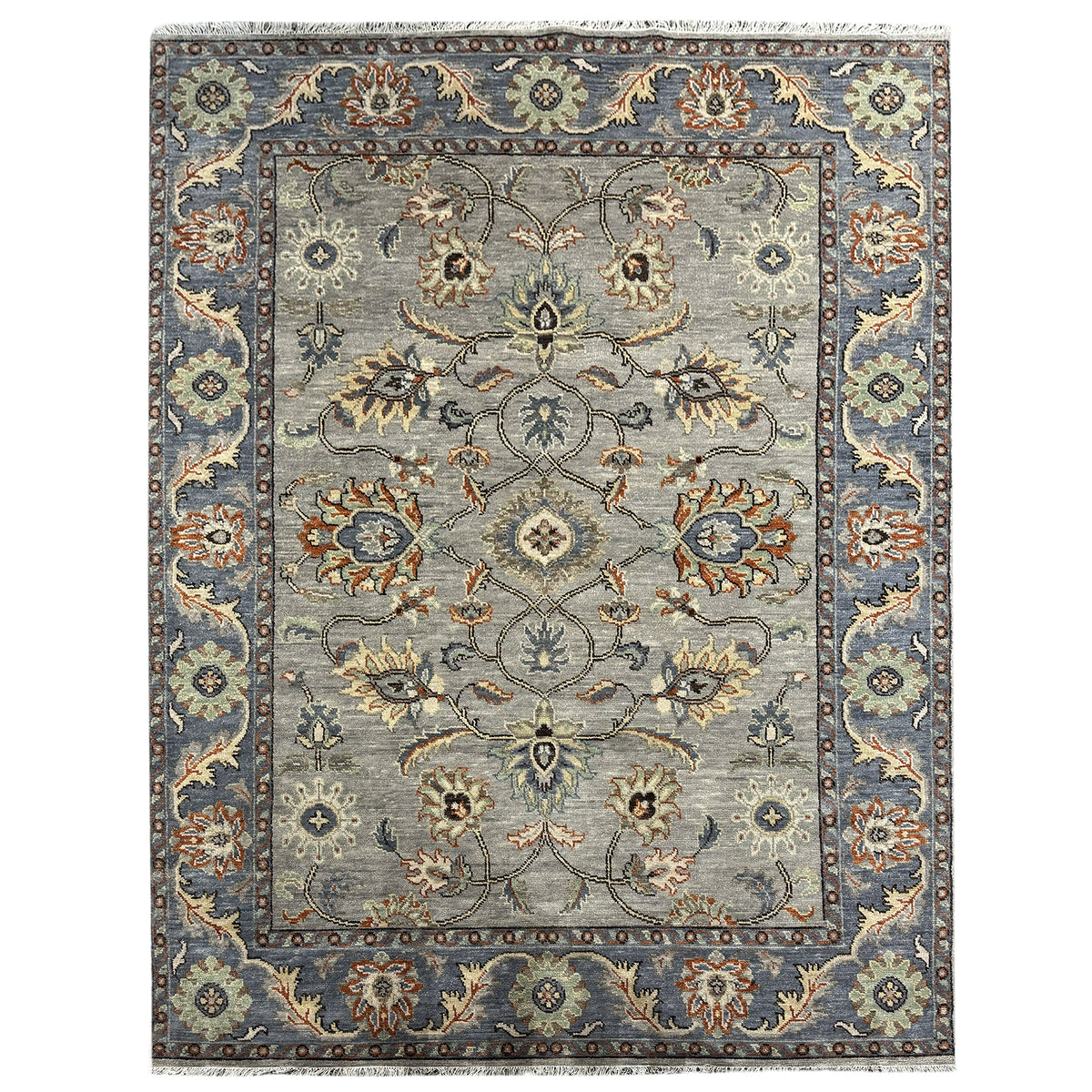 Hand-knotted Wool Oushak Rug  248cm x 319cm