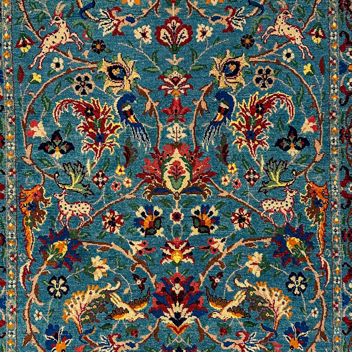 Super Fine Hand-knotted Veramin Persian Rug 103cm x 147cm