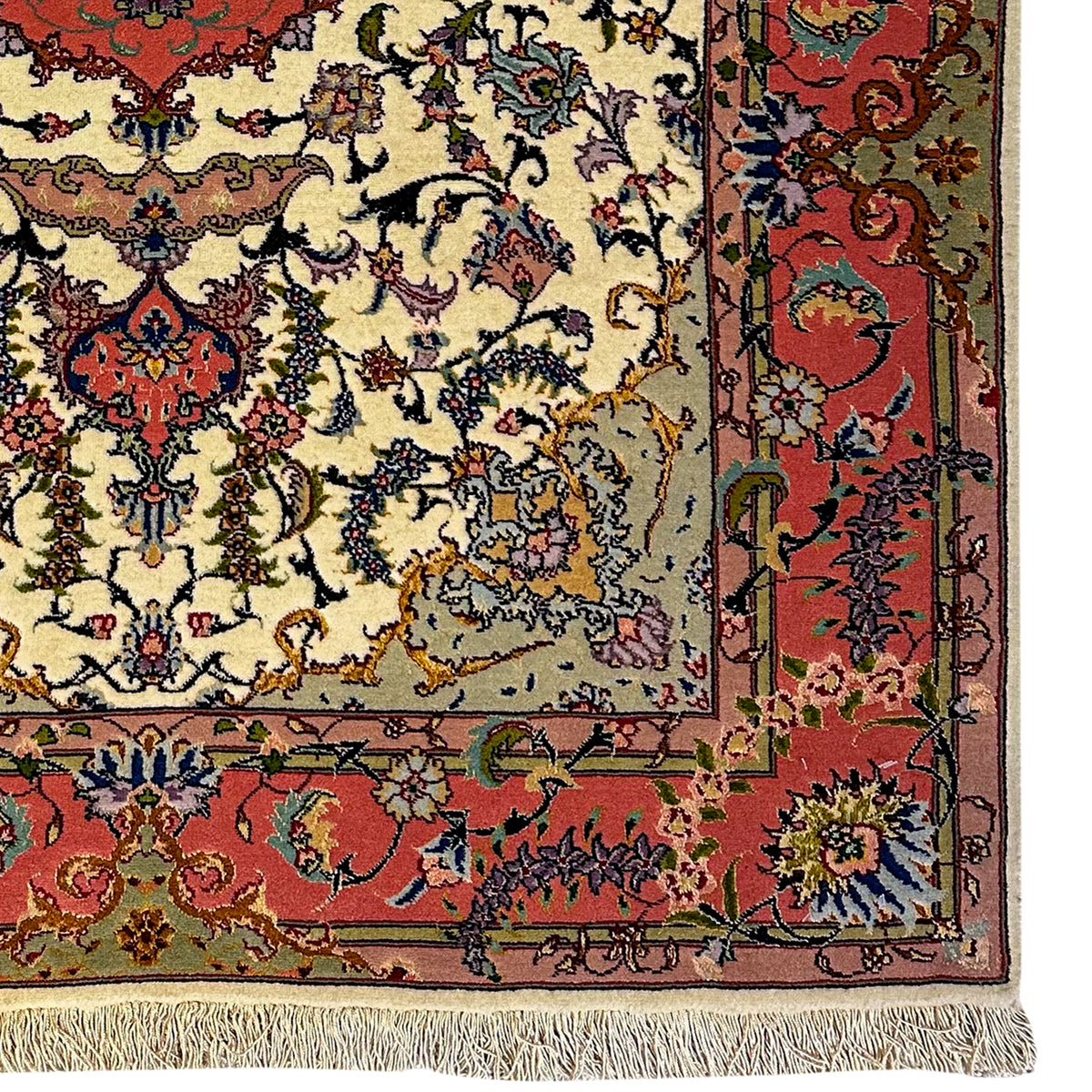 Fine Hand-knotted Tabriz Persian Small Rug 100cm x 150cm