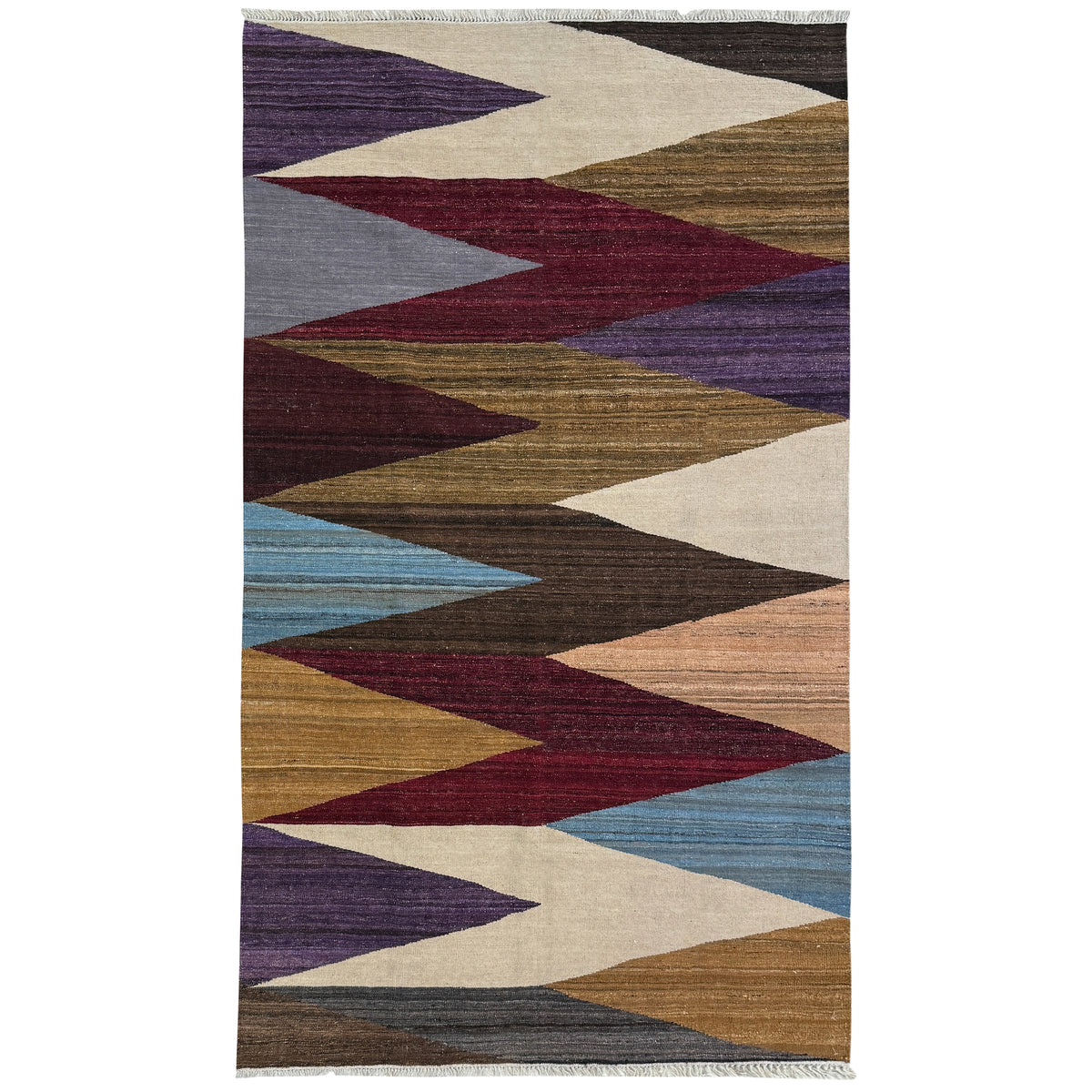 Hand-woven Wool Kilim Rug  188cm x 267cm