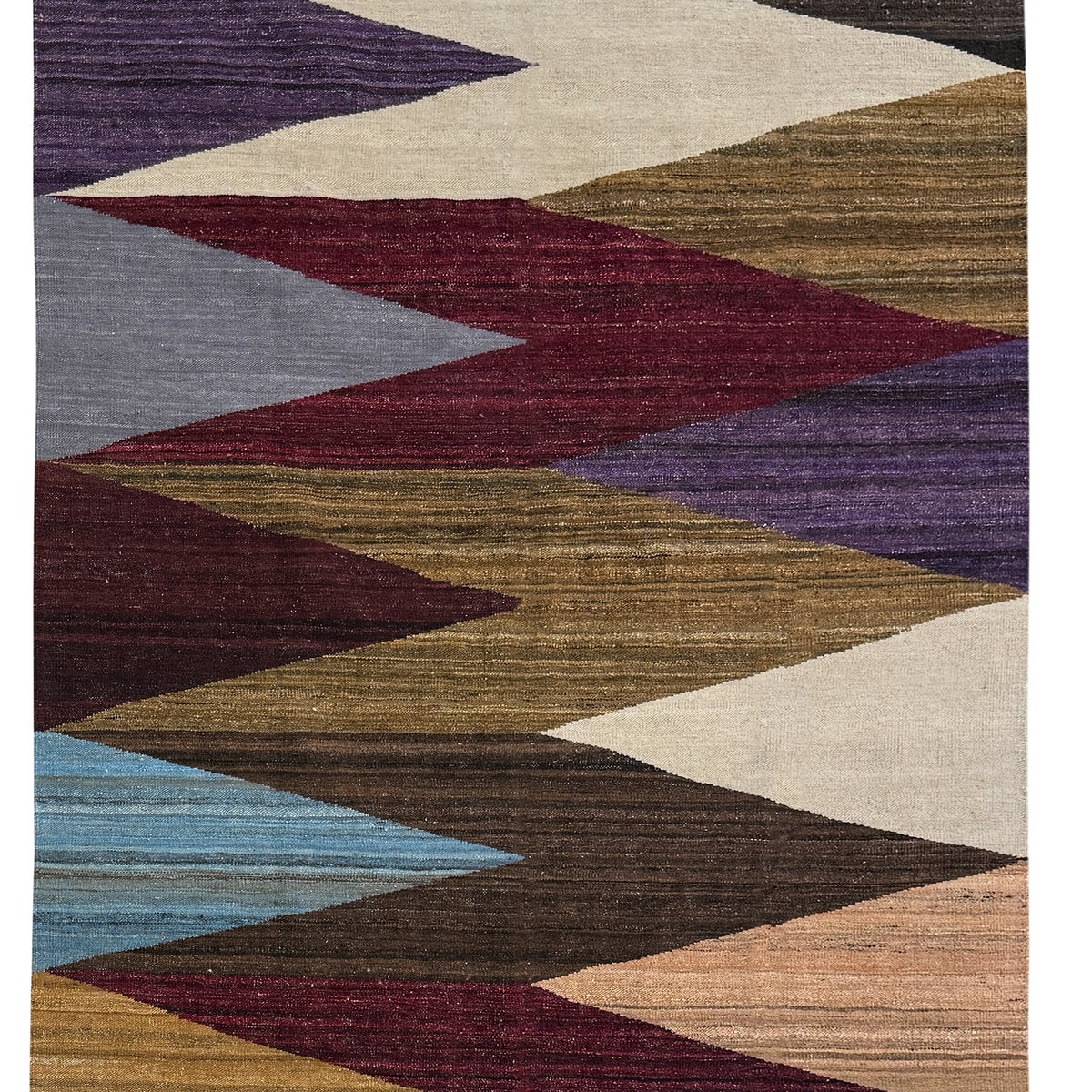 Hand-woven Wool Kilim Rug  188cm x 267cm