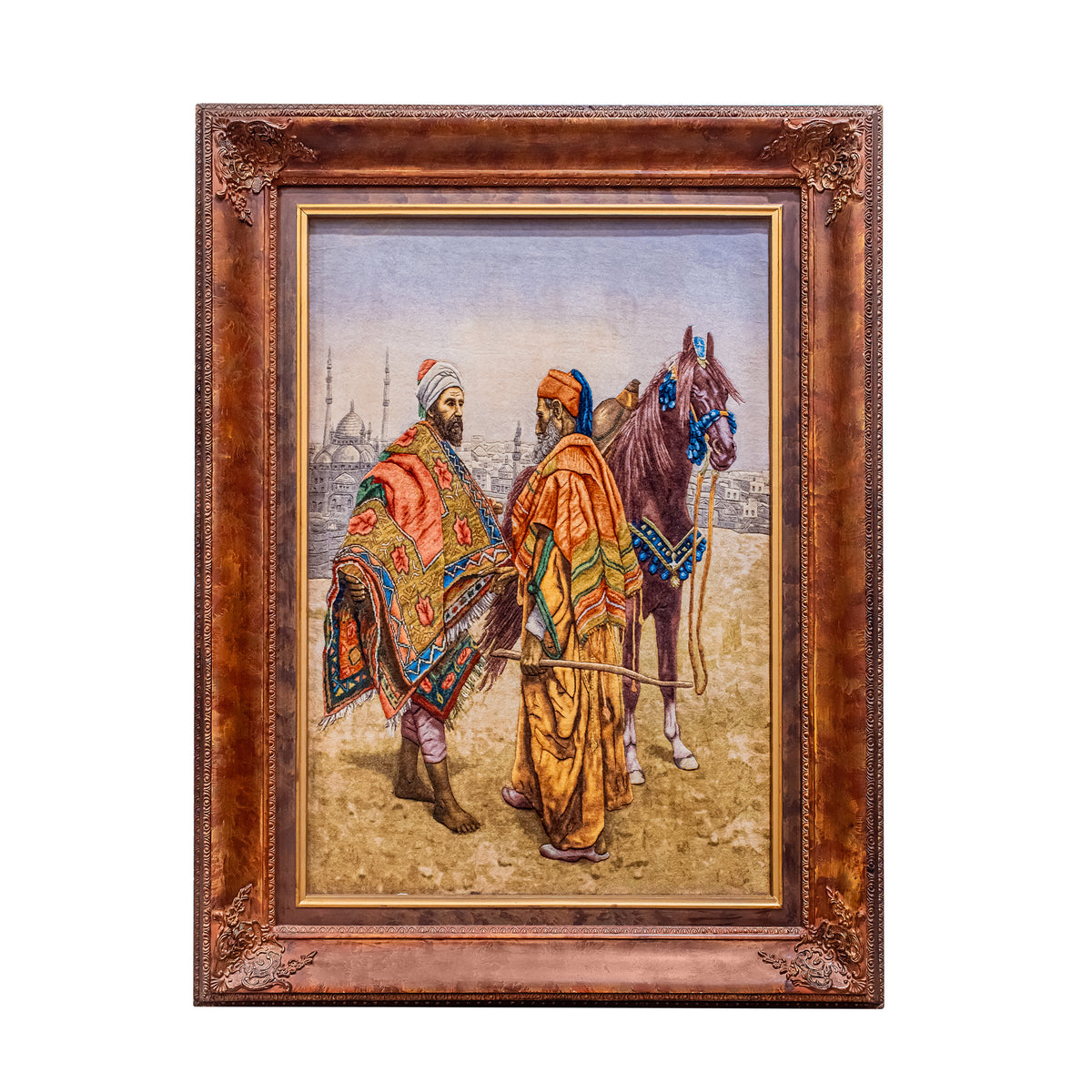 Fine Hand-Knotted Pictorial Persian Tale Rug 62cm x 95cm