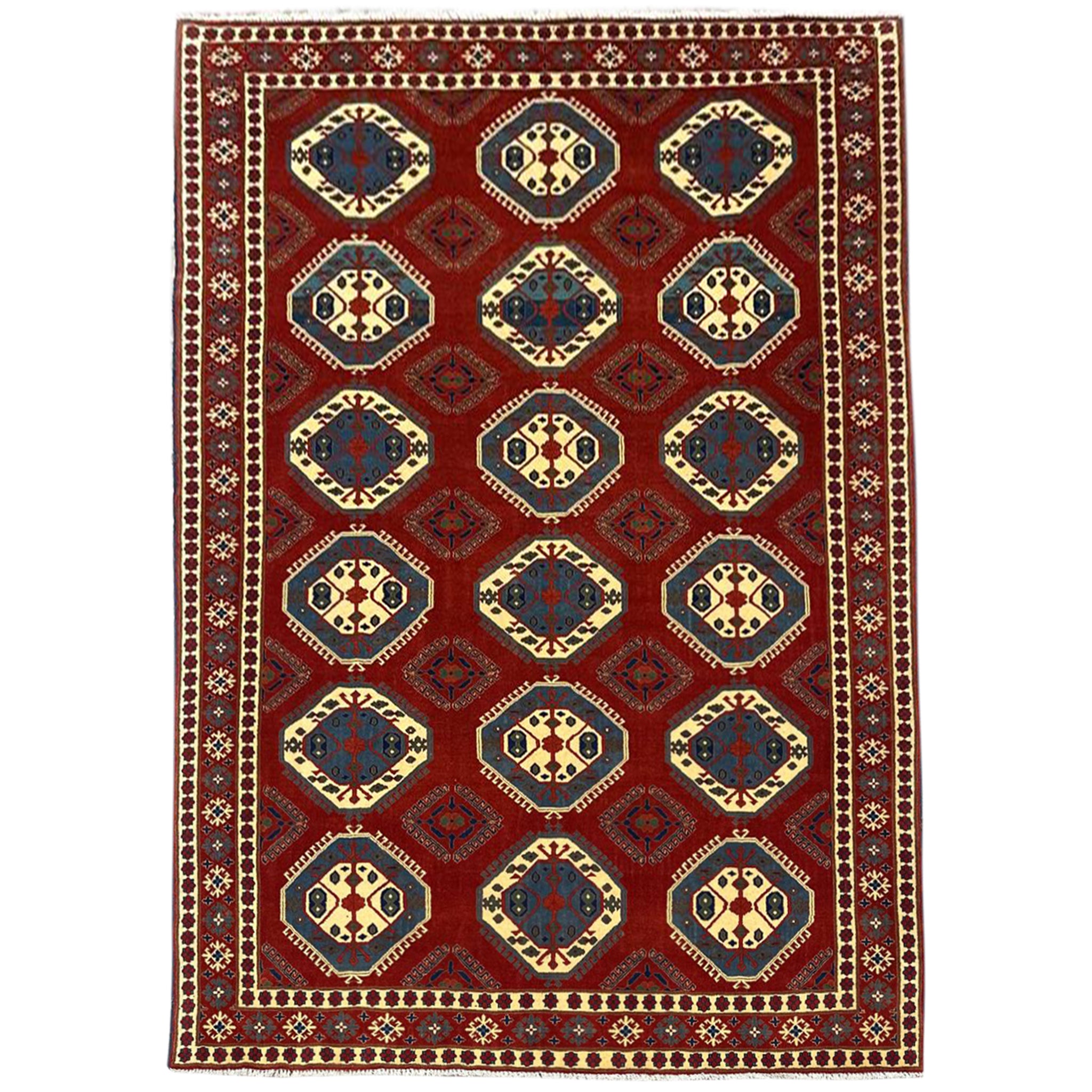 Gorean Rugs Hand-Knotted Chiravan Persian Rug – Wool Geometric Design 220cm x 280c-