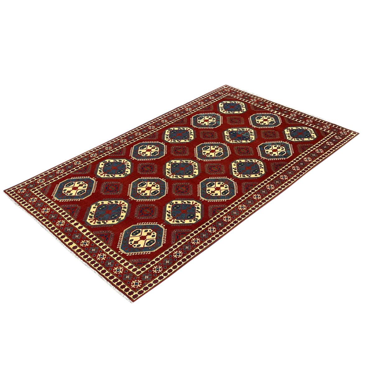 Hand-Knotted Chiravan Persian Rug – Wool Geometric Design 220cm x 280cm