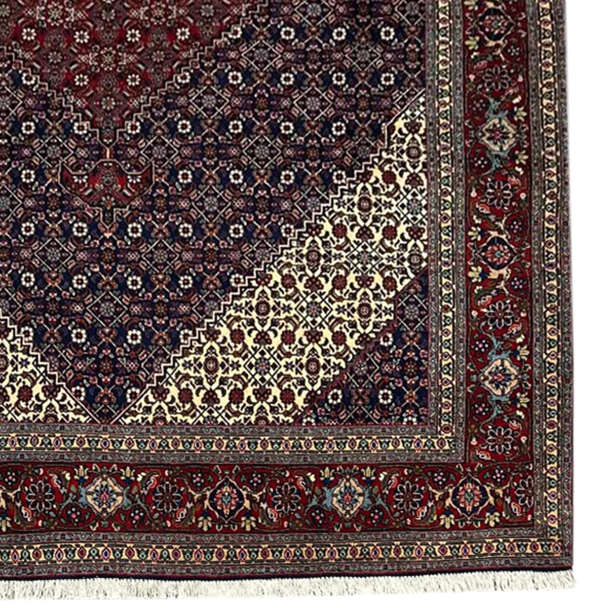 Fine Hand-knotted Wool Senneh Persian Rug 203cm x 280cm