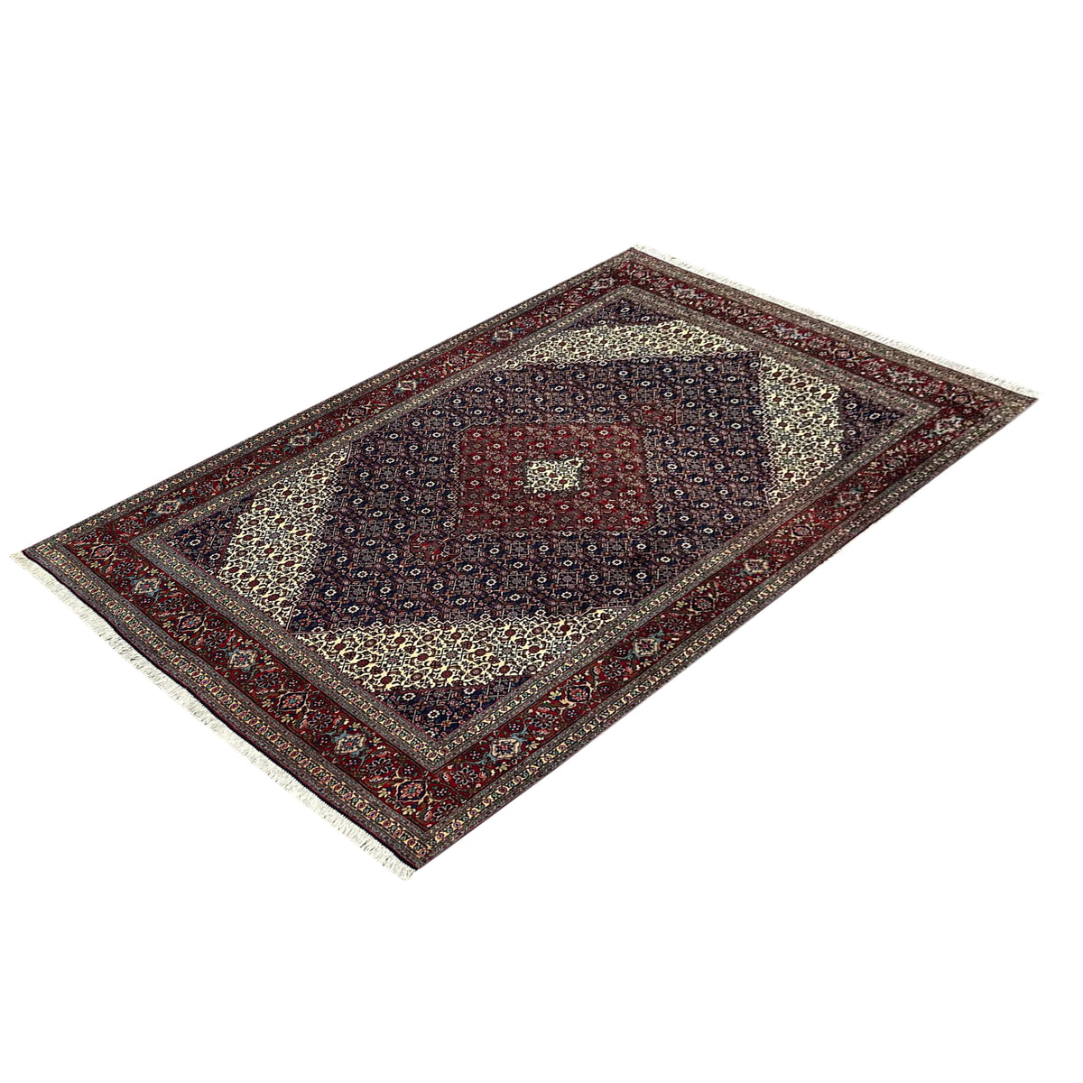 Fine Hand-knotted Wool Senneh Persian Rug 203cm x 280cm
