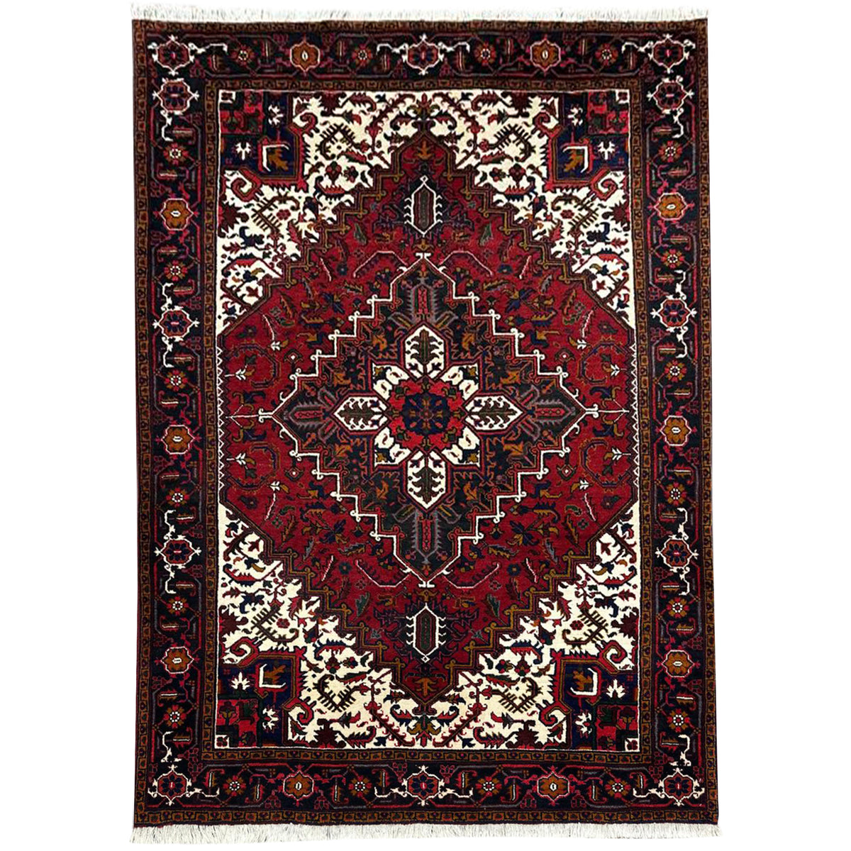 Fine Hand-knotted Wool Heriz Persian Rug  200cm x 300cm