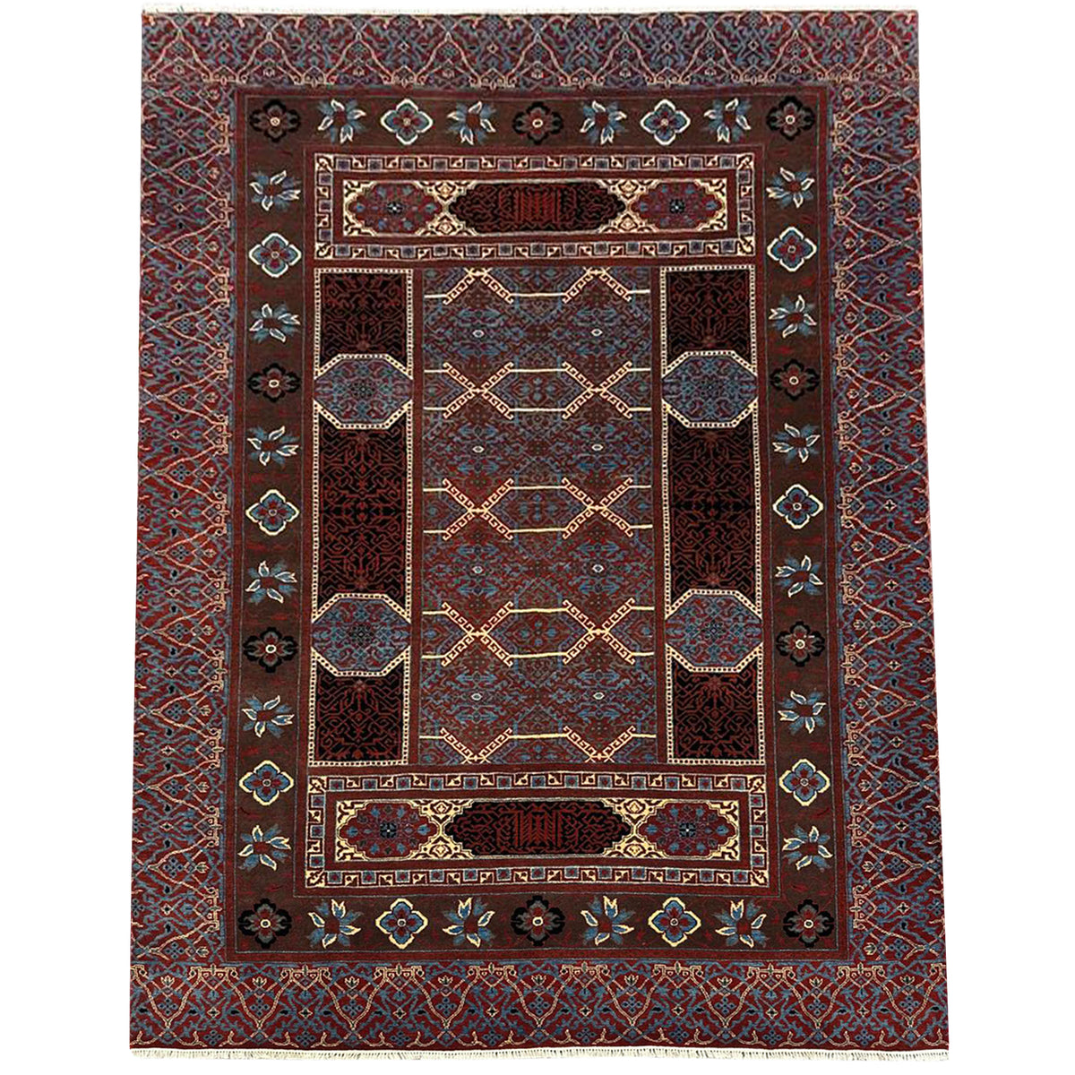 Fine Hand-knotted Wool Area Rug 185cm x 281cm