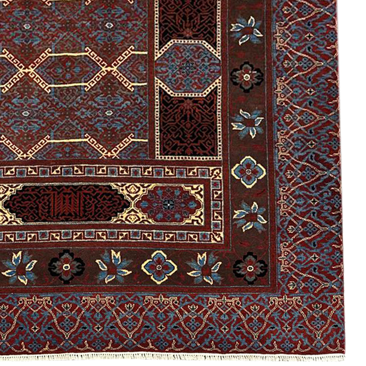 Fine Hand-knotted Wool Area Rug 185cm x 281cm