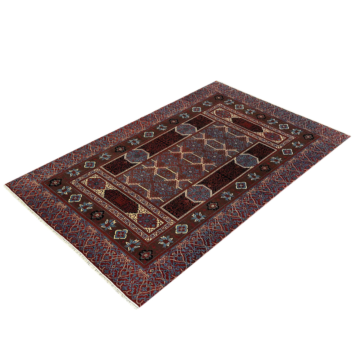 Fine Hand-knotted Wool Area Rug 185cm x 281cm