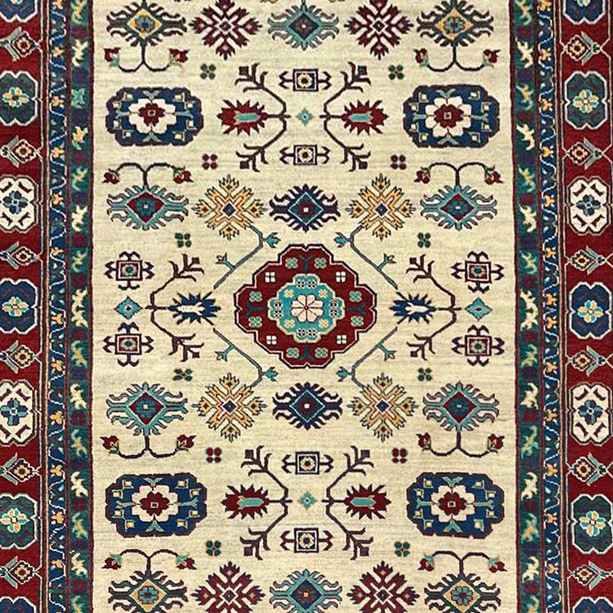 Fine Hand-knotted Traditional Kazak Wool Rug 180cm x 268cm