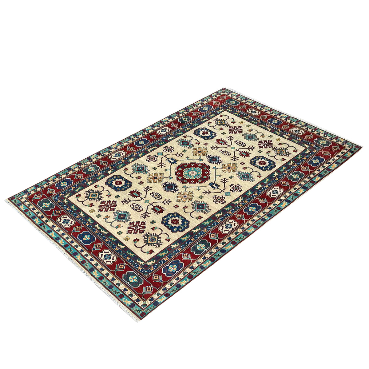 Fine Hand-knotted Traditional Kazak Wool Rug 180cm x 268cm