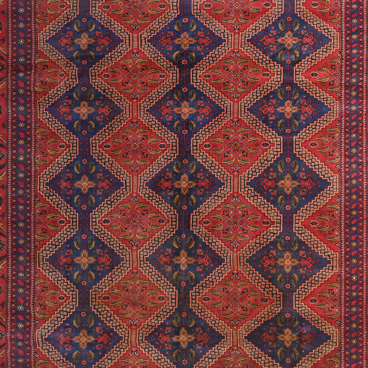 Fine Handmade Wool Trible Large Rug 294cm x 475cm