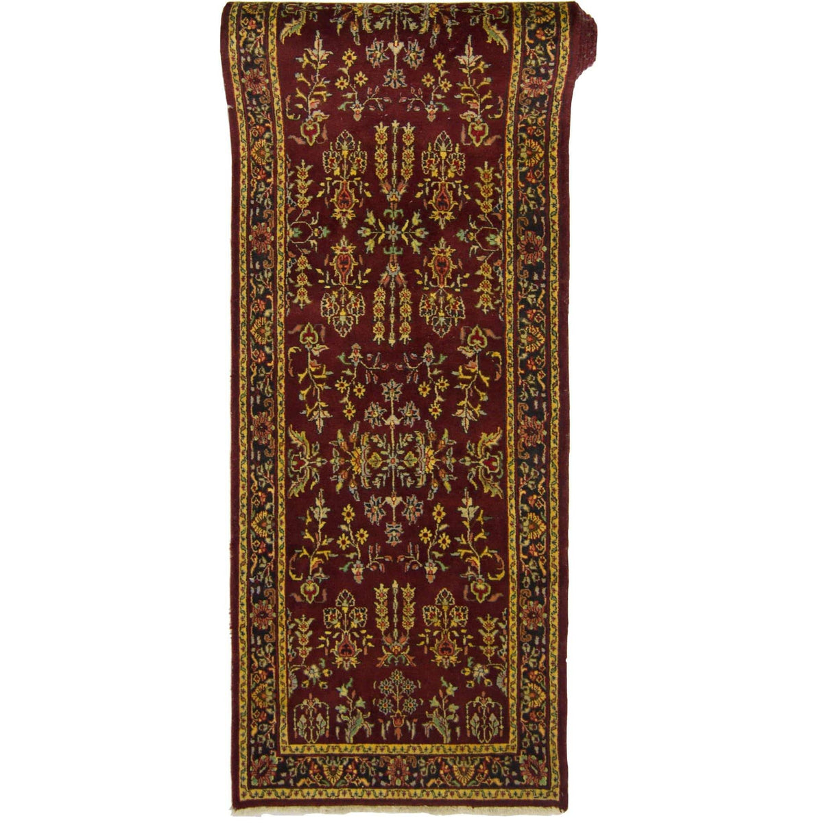 Fine Hand-knotted Persian Runner 76cm x 373cm