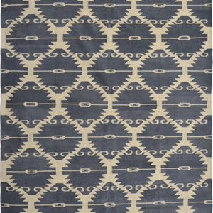 Modern Hand-woven 100% Wool Chobi Kilim Rug 192cm x 248cm