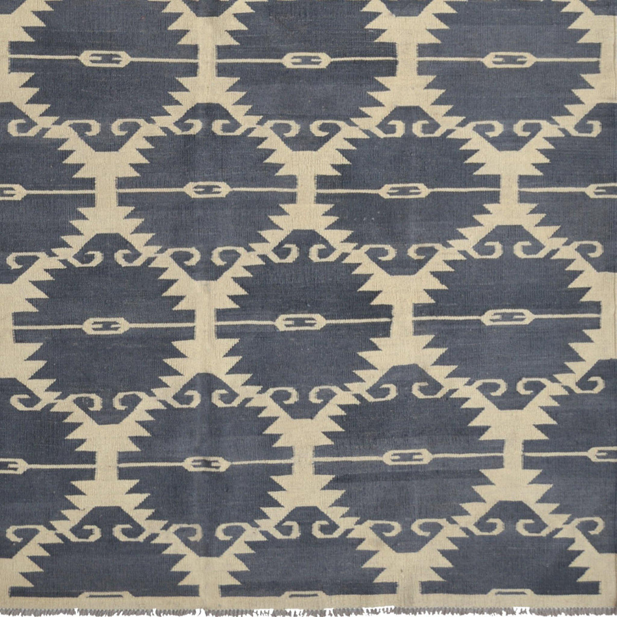 Modern Hand-woven 100% Wool Chobi Kilim Rug 192cm x 248cm