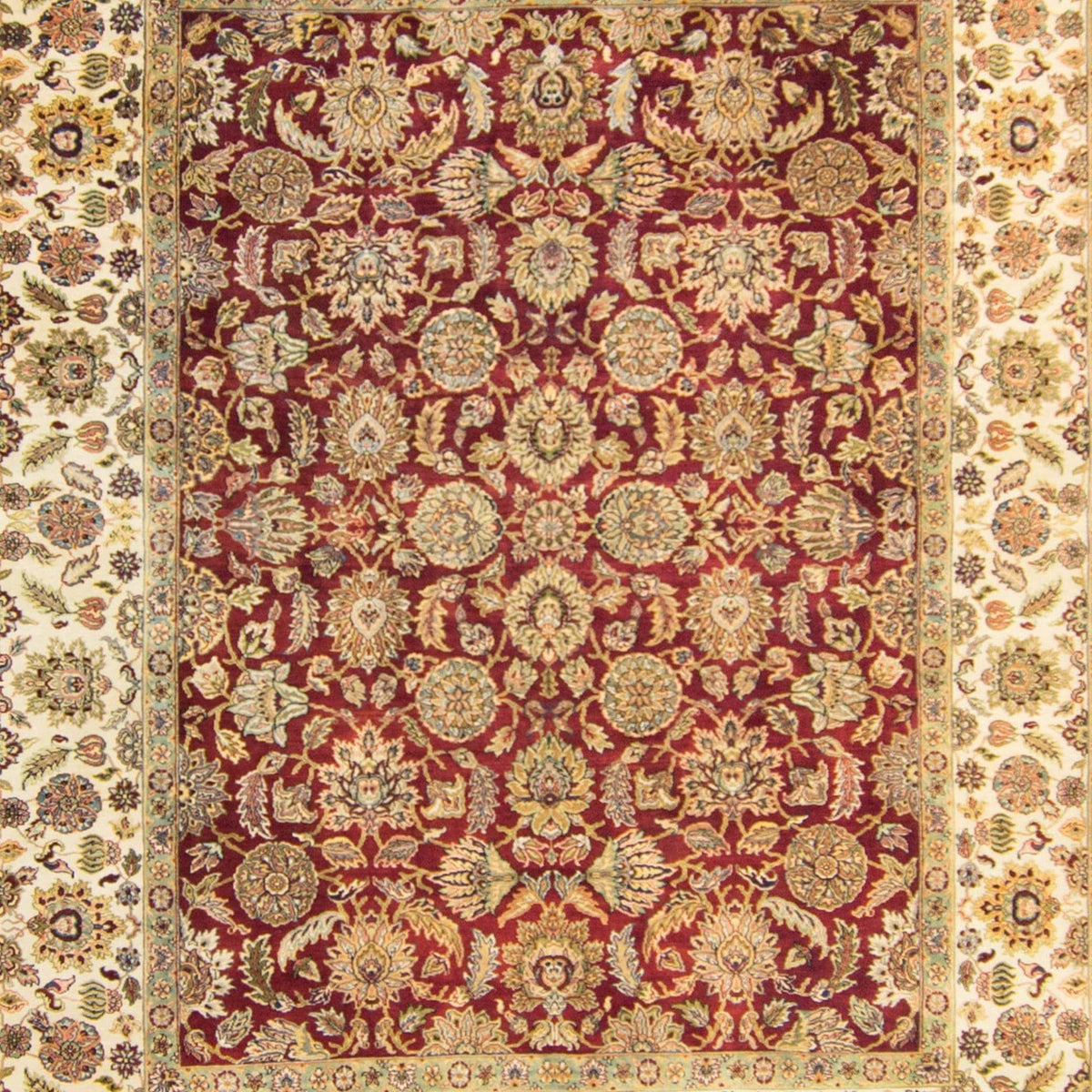 Fine Hand-knotted Wool &amp; Silk Rug 246cm x 312cm