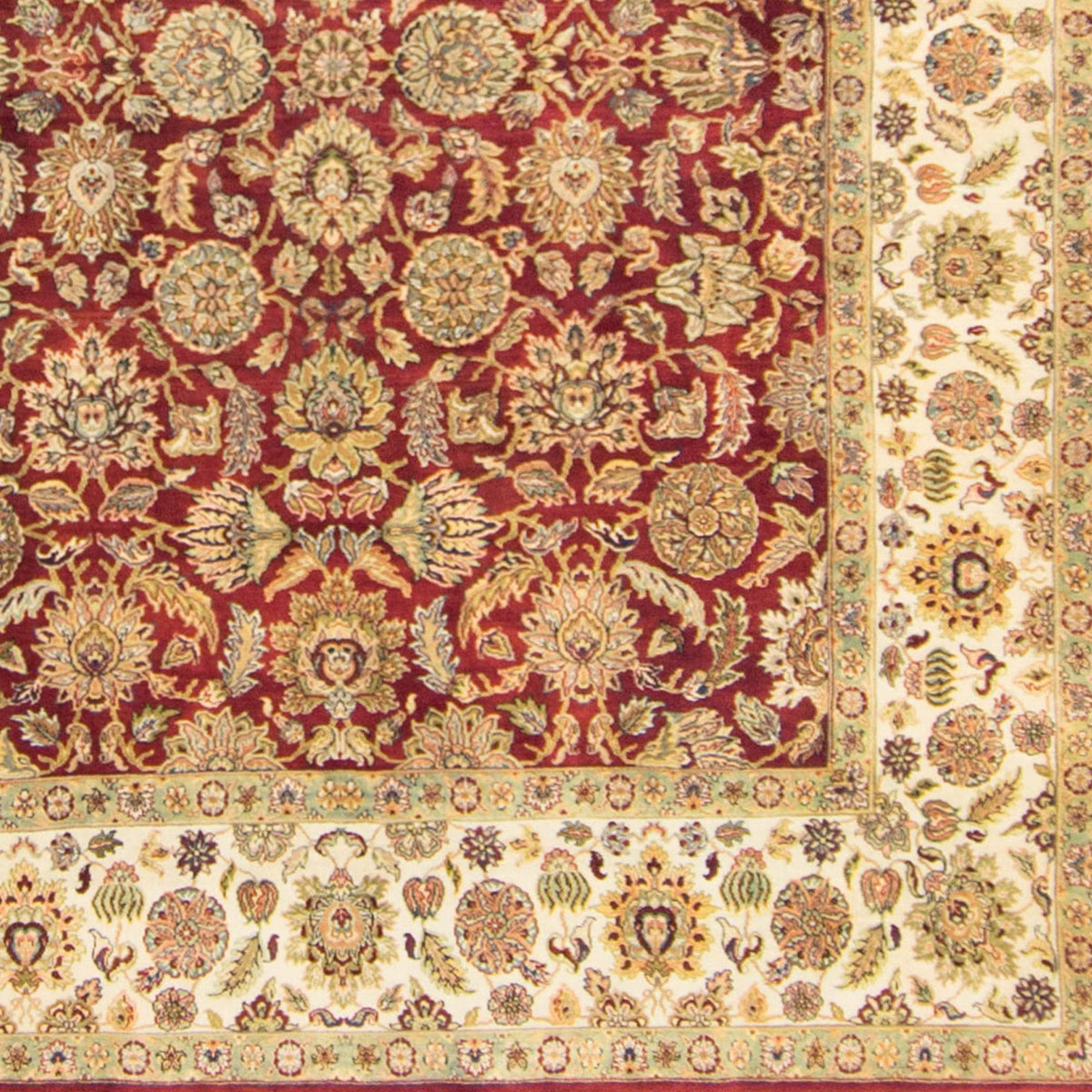Fine Hand-knotted Wool &amp; Silk Rug 246cm x 312cm