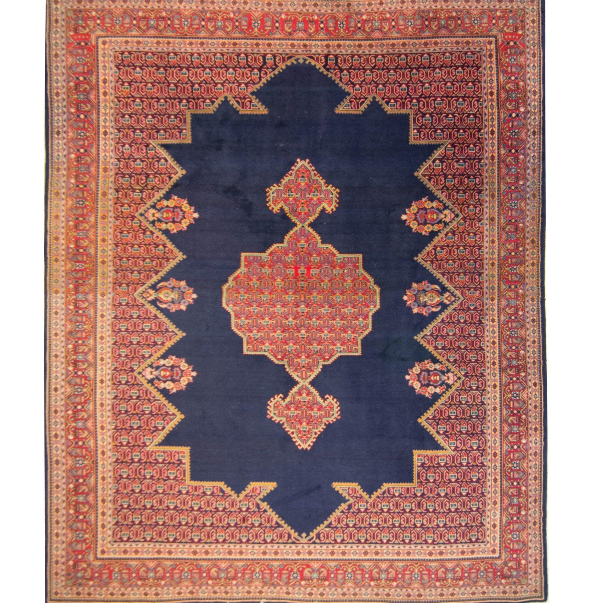 Extra Large Fine Hand-knotted Wool Persian Mahabad Rug 322cm x 438cm