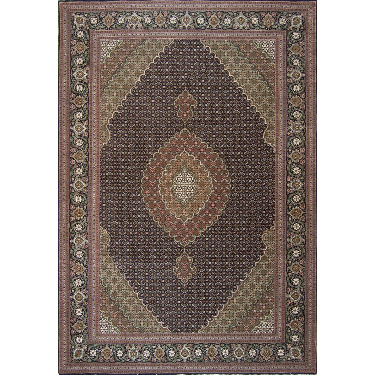 Fine Hand-knotted Tabriz - Mahi Design Persian Rug 203cm x 293cm