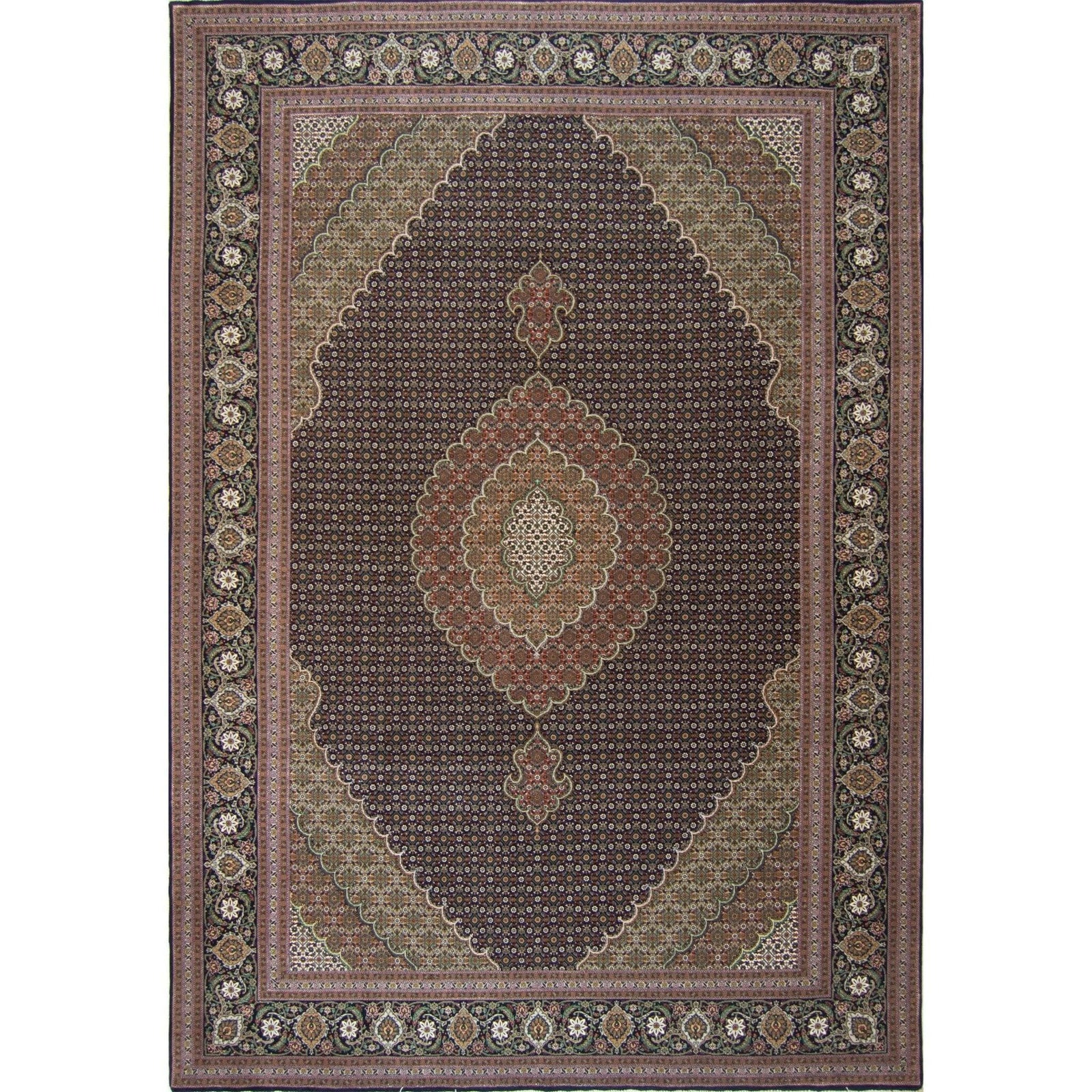 Fine Hand-knotted Tabriz - Mahi Design Persian Rug 203cm x 293cm