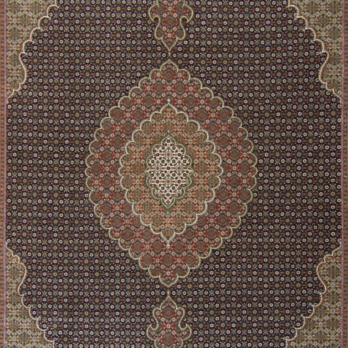 Fine Hand-knotted Tabriz - Mahi Design Persian Rug 203cm x 293cm