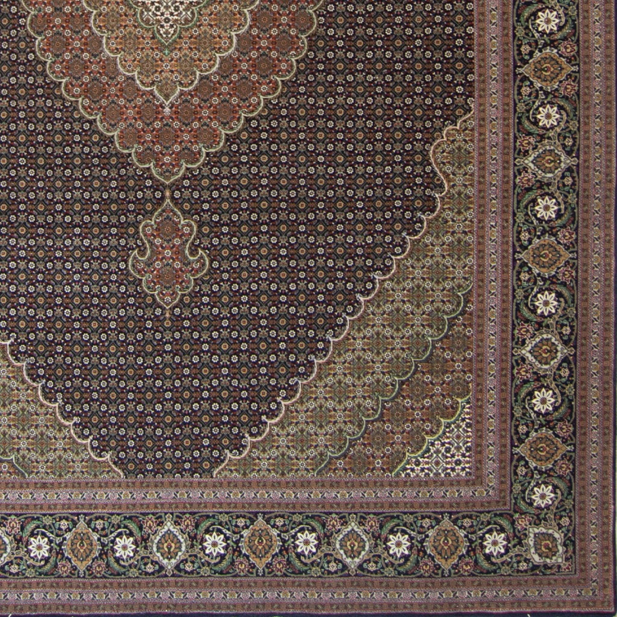 Fine Hand-knotted Tabriz - Mahi Design Persian Rug 203cm x 293cm