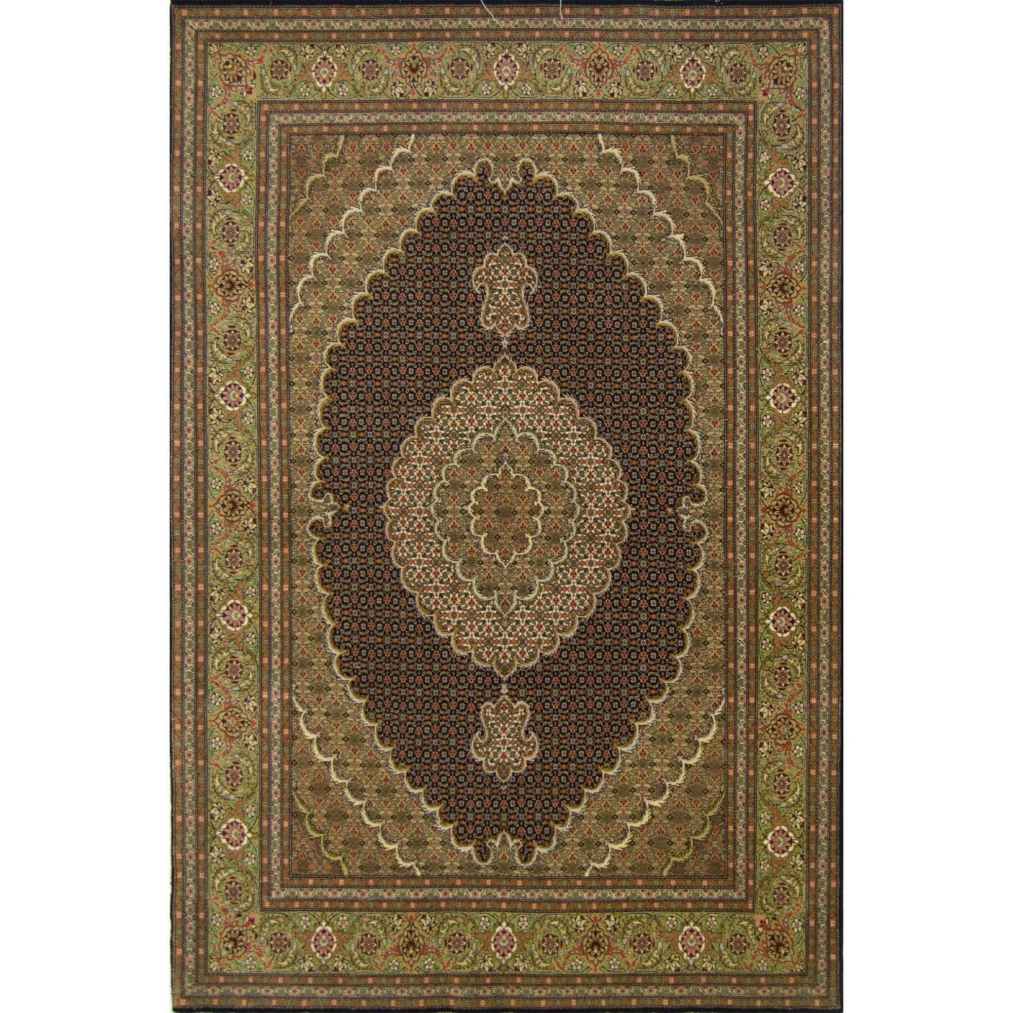 Fine Hand-knotted Persian Tabriz - Mahi Rug 115cm x 219cm