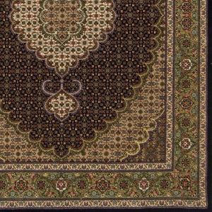 Super Fine Persian Wool and Silk Tabriz - Mahi Rug 107 cm x 157 cm