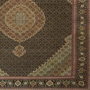 Super Fine Hand-knotted Wool and Silk Tabriz - Mahi Persian Rug 204 cm x 297 cm