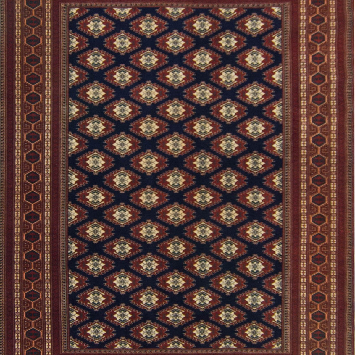 Super Fine Hand-knotted 100% Wool Persian Turkmen Rug 206cm X 297cm