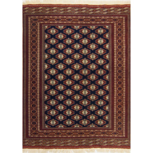 Super Fine Hand-knotted 100% Wool Persian Turkmen Rug 206cm X 297cm