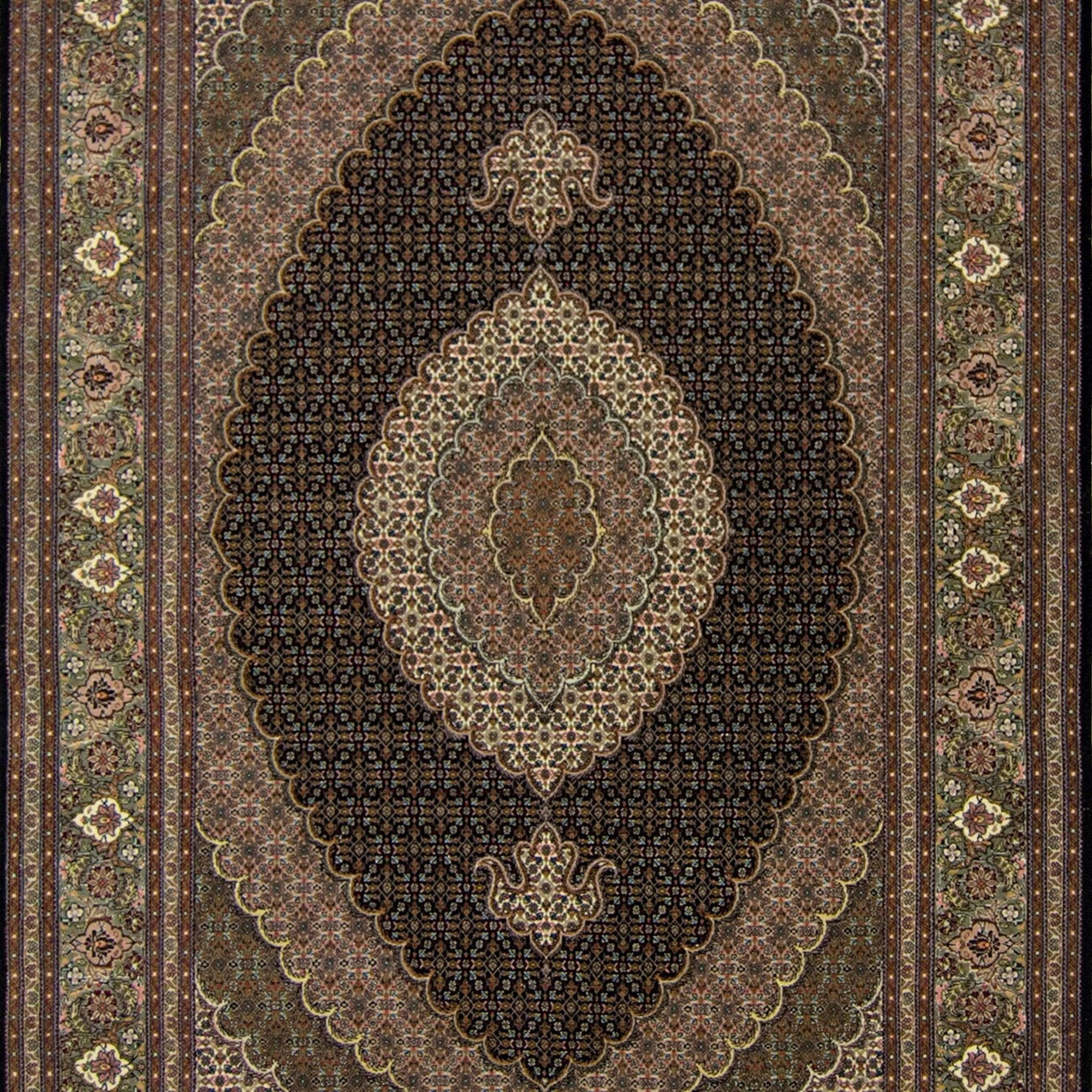 Fine Hand-knotted Persian Tabriz - Mahi Design Rug 149cm x 208cm