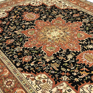 Super Fine Hand-knotted Persian Wool and Silk Tabriz Rug 148cm x 210cm