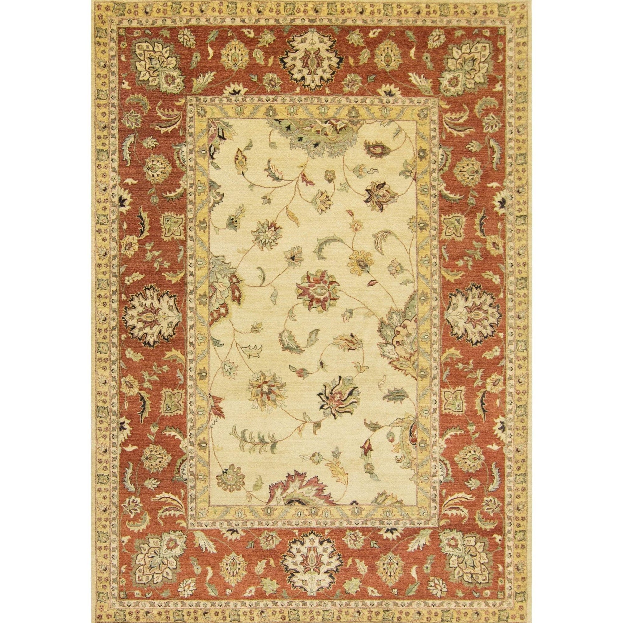 Fine Hand-knotted Wool Zeigler Rug 279cm x 379cm