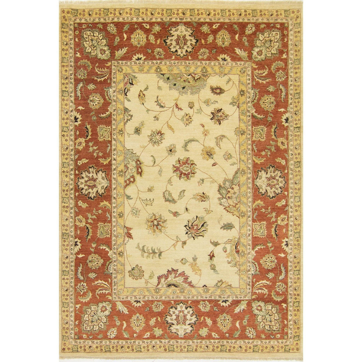 Fine Hand-knotted Wool Zeigler Rug 279cm x 379cm