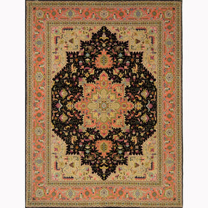 Super Fine Hand-knotted Persian Wool and Silk Tabriz Rug 153 cm x 200 cm