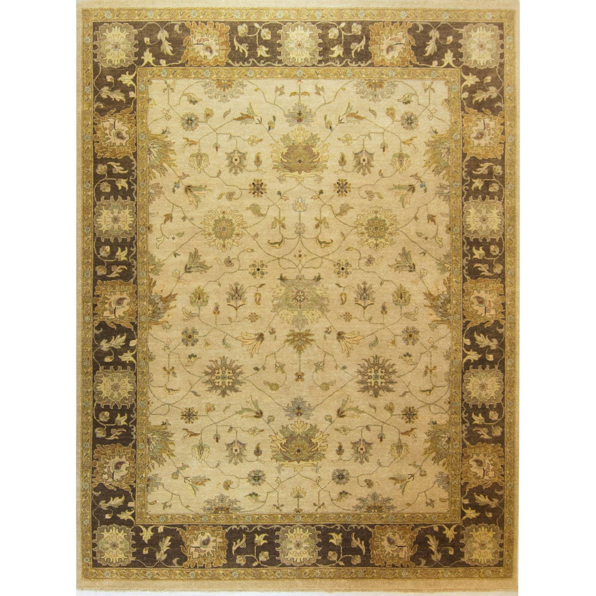 Fine Hand-knotted Wool Ziegler Rug 268cm x 346cm