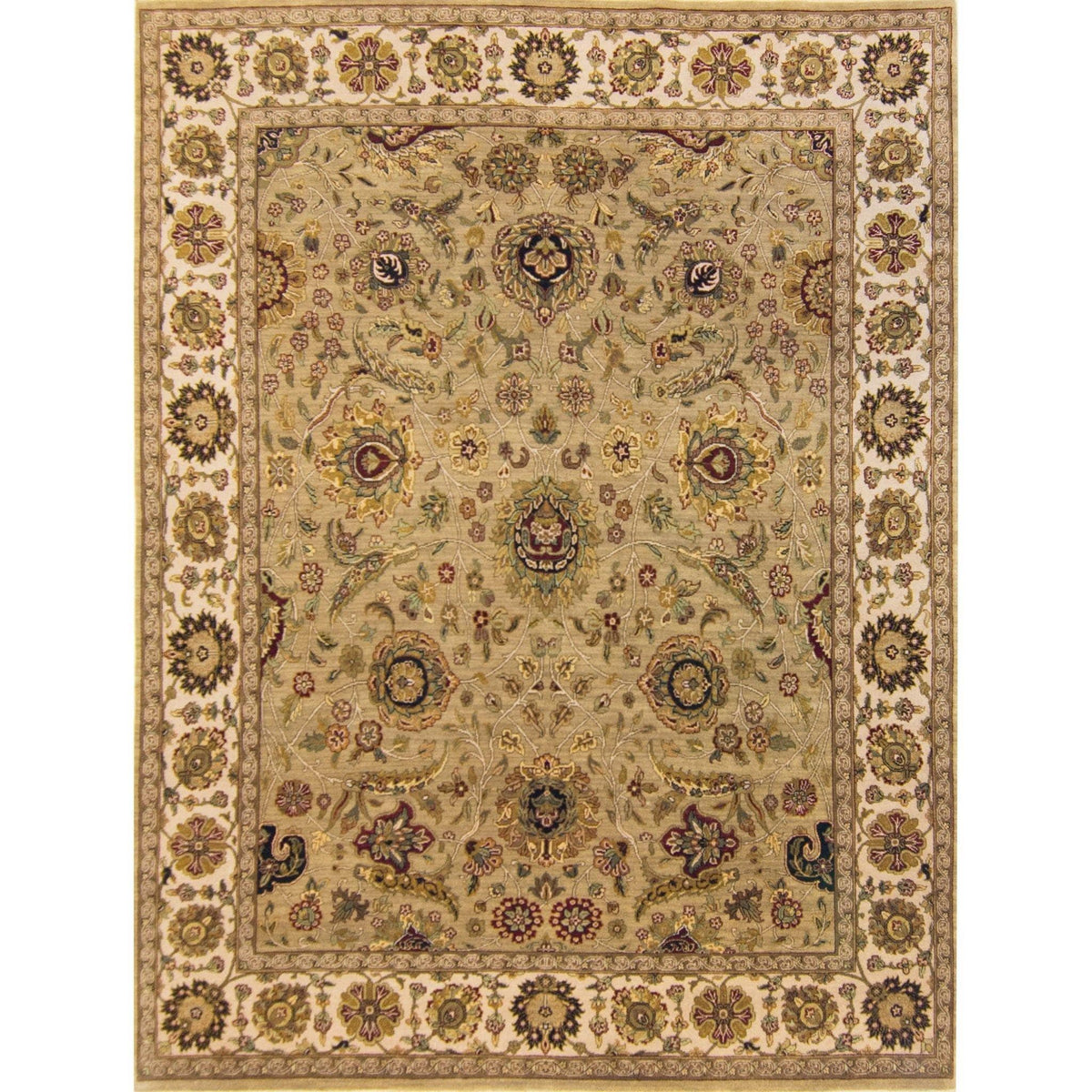 Fine Hand-knotted Wool Large Rug 245cm x 303cm