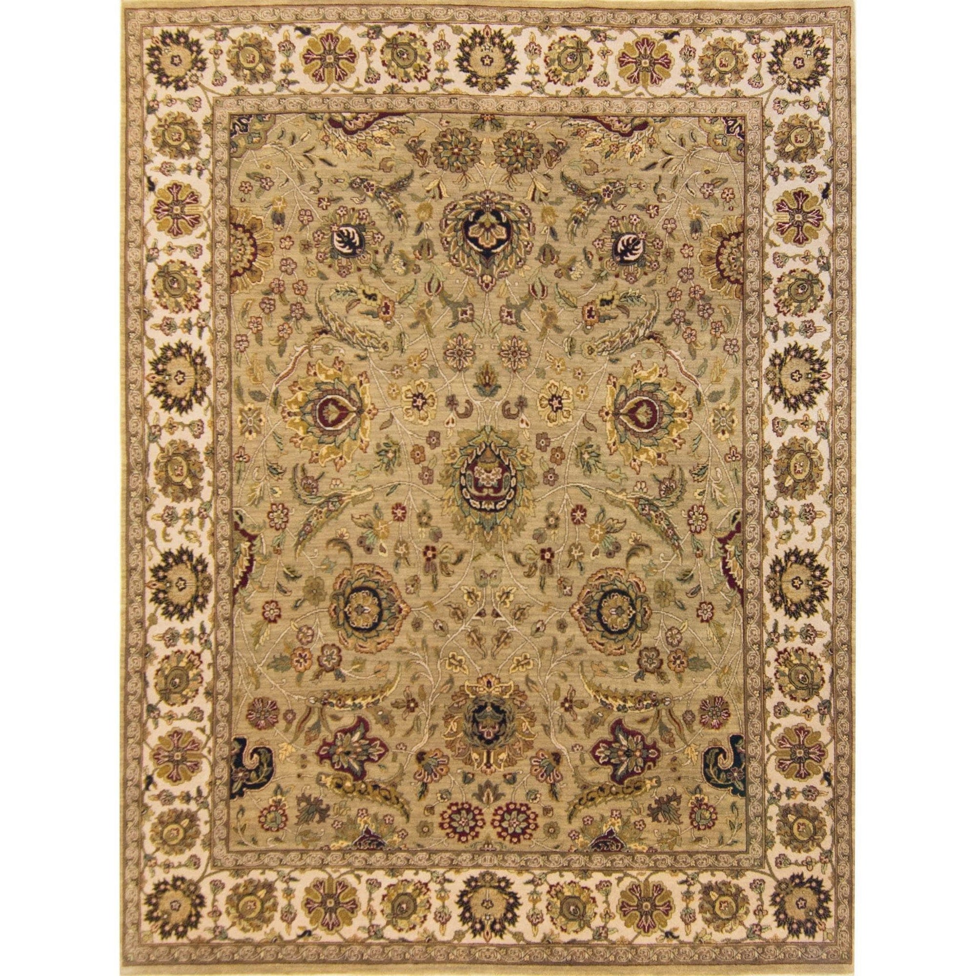 Fine Hand-knotted Wool Large Rug 245cm x 303cm